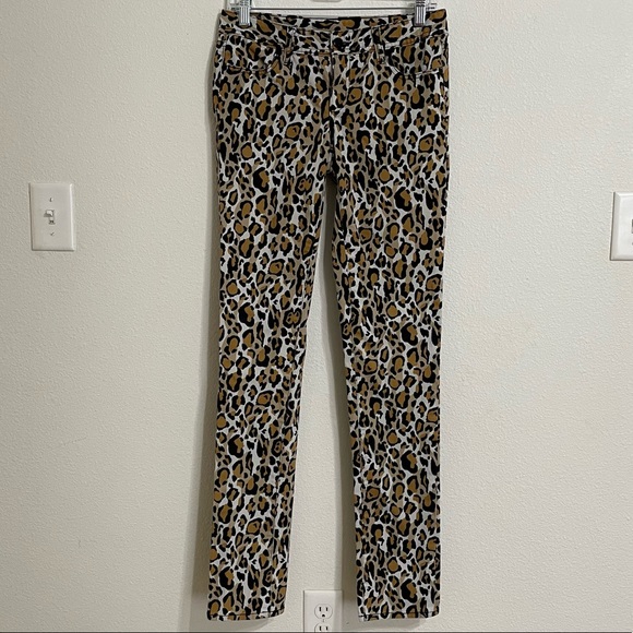 Tory Burch Denim - Tory Burch Leopard Print Super Skinny Jeans Size 27